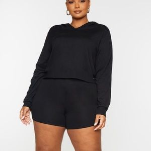 Pretty Little Thing Black Knit Cycle Short